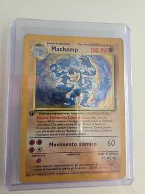 Carta Pokemon Machamp Rara HOLO Set Base Anno 1999 Prima Edizione Ita - Immagine 1 di 4