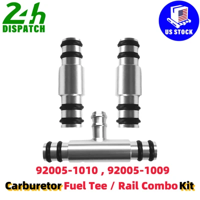 1977-1983 For Kawasaki  KZ1000 KZ650 CSR Carburetor Fuel Tee / Rail Combo Kit - Image 1 of 4