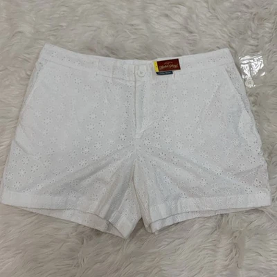 褪色荣耀白色孔眼卡其短裤 14 码 — 第 1/4 张图片