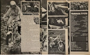 Pubblicità prova stampa 5p Yamaha TY175 1975  - Foto 1 di 1