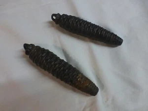 Lot de 2 poids sapinettes pomme de pin coucou horloge pendule - Imagen 1 de 3