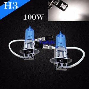 H3 Bright White 5000K 100w 12v Xenon Halogen Headlight 2x Lamp Bulb Fog Light - Picture 1 of 5