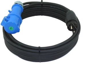 Cavo Adattatore CEE Frizione a Schuko Campeggio H07RN-F 3x2,5 IP44 20m - Foto 1 di 8