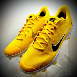Nike Alpha Huarache Elite 3 Baseball Cleats Yellow Black CZ4453-700 Mens Size 14 - Picture 1 of 6