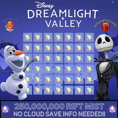 Disney Dreamlight Valley 💎 250,000,000 Mist - Rift in Time + Bonus Gift 💎 - Image 1 of 4