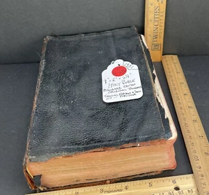 (CB-682) HEILIGE BIBEL (1901) THOMAS NELSON & SÖHNE STANDARDAUSGABE AUS ZUNGEN - Bild 1 von 21