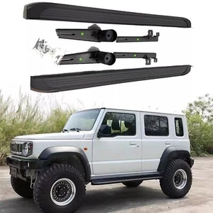 Running Board Side Steps Nerf Bar Pedals Fits for Suzuki Jimny JB74 2019-2024 2D - Picture 1 of 13
