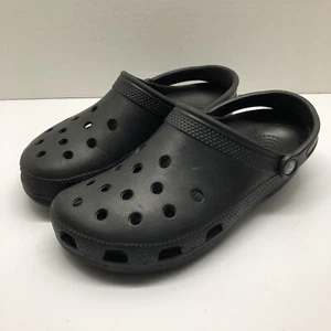 Crocs Men's Classic Lined Clogs Shoes Men’s Size 10 Women’s Size 12 Black - Picture 1 of 12