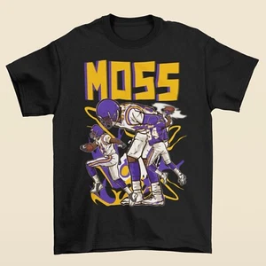 Randy Moss Cartoon Style Minnesota Football T-Shirt - Picture 1 of 9