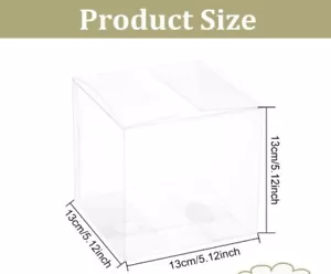 29 PCS Clear Boxes 5x5x5" Square PVC Transparent Gift Boxes for any occasion - Picture 1 of 2