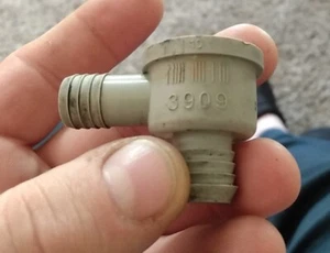 Power Brake Booster Check Valve, POSS. Chevy Pontiac Buick Olds 3909 Gray - Foto 1 di 7