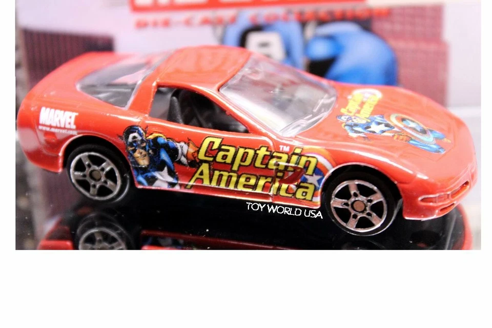 2002 Maisto Ultimate Marvel Chevrolet Corvette Captain America серия 1 #9 из 25 - Изображение 1 из 1