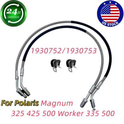 For Polaris Magnum 325 425 500 Front Left&Right Brake Hose Line Worker 335 500 - Imagem 1 de 4