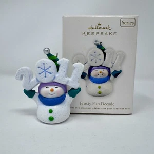 Hallmark 2011 Frosty Fun Decade Keepsake Ornament 2nd in Series Snowman IOB - Picture 1 of 12