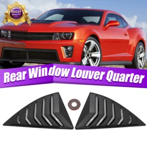 2PCS For 10-15 Chevy Camaro Carbon Painted Side Window Louvers Scoop Cover Vent - Bild 1 von 12