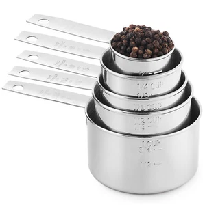Laxinis World Stainless Steel Measuring Cups and spoons Set -10 Piece - Picture 1 of 9