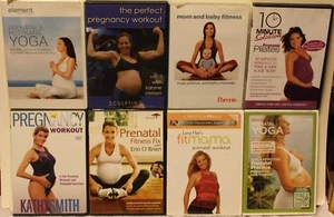8 prenatal workout DVD lot yoga Pilates 10 Minute Solution shiva rea fitness fix - Imagen 1 de 10