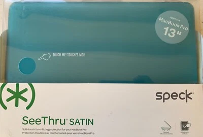 Speck - Funda rígida satinada SeeThru para Apple® MacBook® de 13" azul verdoso o rojo Foto 1 de 4