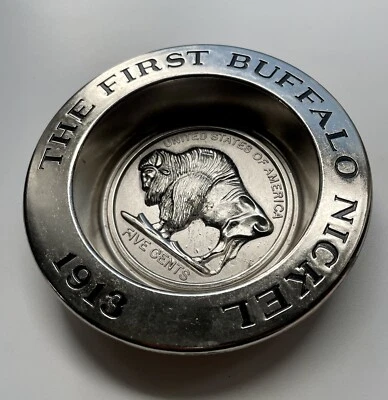 PRIMER BUFFALO NÍQUEL - AVON - Plato/bandeja de metal Foto 1 de 4