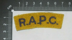 PATRÓN DE LA SEGUNDA GUERRA MUNDIAL EJÉRCITO BRITÁNICO TELA HOMBRO TÍTULO EJÉRCITO REAL CUERPO DE PAGO - Imagen 1 de 1