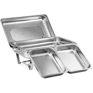 2in1 1/2&1/1 Chafing Dish Buffet Starter Set Speisewärmer Warmhaltebehälter - Bild 1 von 8