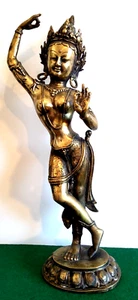 Buddha Figur Bronze mayadevi-mutter Buddhas erster halb 20.Jh wohl Aus Indern - Bild 1 von 24