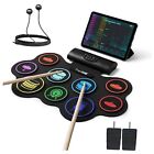  Electronic Drum Set with Free App, 9 Pads Portable Drum Kits+Wired Headphones