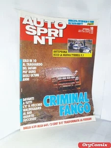 AUTO SPRINT - N. 16 - 17-23 APRILE 1990 - CRIMINAL FANGO - RIVISTA BUONA - Imagen 1 de 2