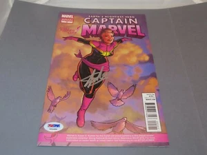 Stan Lee Signed Captain Marvel Variant Comic Book Autographed PSA/DNA COA 1A - Picture 1 of 8