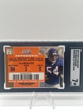 2007 Topps TX Exclusive Brian Urlacher Super Bowl XLI Ticket Stub SGC 7. Bears