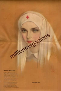1941 Varga Girl Original Esquire Gatefold - To Mary from Keith - Red Cross Rare - Picture 1 of 1