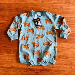 Bonds Baby Soft Threads Bodysuit Jumper Romper Size 2 BNWT Blue Bob the Dog - Picture 1 of 4