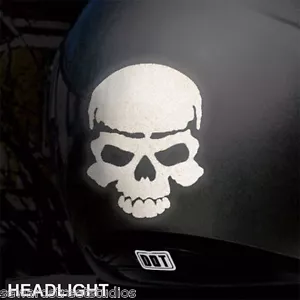 Calcomanía reflectante de cráneo para tu bicicleta, motocicleta y casco #526R - Imagen 1 de 7