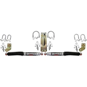Skyjacker Silver 9000 Steering Stabilizer Dual Kit for Ram 1500 2500 3500 4WD - Picture 1 of 3