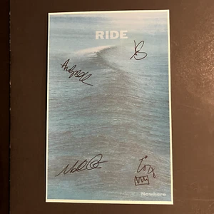 Ride Signed Nowhere Poster w/ Exact Proof (Music Band Autograph NOT Vinyl / CD) - Picture 1 of 4