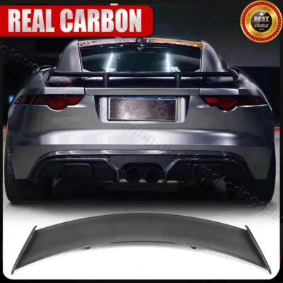 Alerón trasero de carbono real para Jaguar F-TYPE cupé 2014-2021 labio de ala de carreras Foto 1 de 4