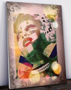 MARCO MARK - 'Billie Holiday Abstract #2' • Hand Varnished & Signed Canvas Print - Picture 1 of 1