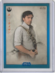 2025 TOPPS STAR WARS CELEBRATION JAPAN MEIYO POE DAMERON BLUE BORDER 41/50 - Picture 1 of 1