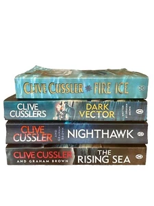 Clive Cussler Books Bundle 4 Numa Files Series Adventure Fiction Novel Paperback - Picture 1 of 6