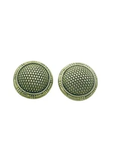 John Hardy Sterling Silver Round Weave Clip On Earrings - Picture 1 of 3