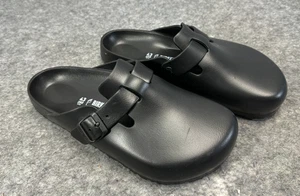 Birkenstock Boston Clog Eva Rubber Sandal Unisex Sandal In Black US 43 Wide - Picture 1 of 8