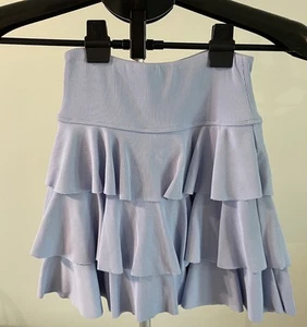 Junior's Size XS Light Blue Skort with 3 Tiers Ruffles by Arizona Jean Company - Picture 1 of 5