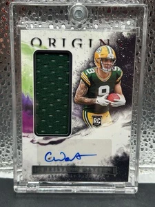 2022 Panini Origins Christian Watson RPA Jumbo Jersey Patch #170 Packers Auto RC - Picture 1 of 2