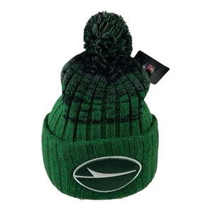‘47 Brand NFL New York Jets Unisex Beanie Toboggan Winter Hat Cap Green Black - Picture 1 of 5