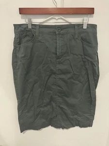 NYDJ Chino Women's Pocketed A-Line Skirt, Gray, Size 10 - Picture 1 of 3