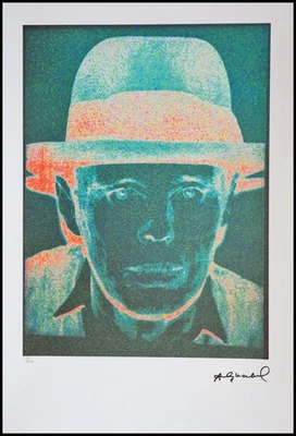 ANDY WARHOL * Joseph Beuys * 57 x 38 cm * signed lithograph * limited # 15/100 - Bild 1 von 4