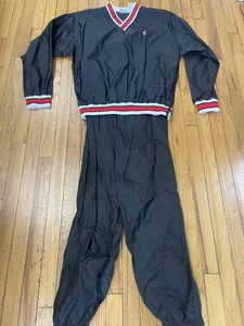 Vintage Jerzees Pullover Tracksuit Mens Medium Nylon Windbreaker Athletic 90s - Picture 1 of 7