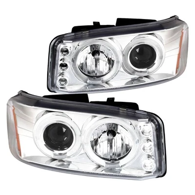 Faros proyectores LED halo Clear Fits 2000-2006 GMC Sierra Yukon Xl Denali Foto 1 de 4