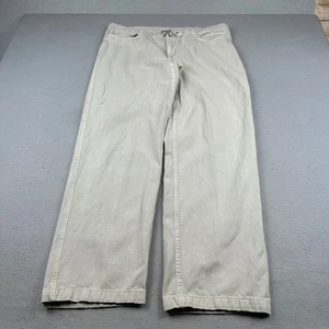 Vintage Gramicci Pants Womens 14 Beige Belted G Freedom Hiking Wide Leg USA 90s - Picture 1 of 15