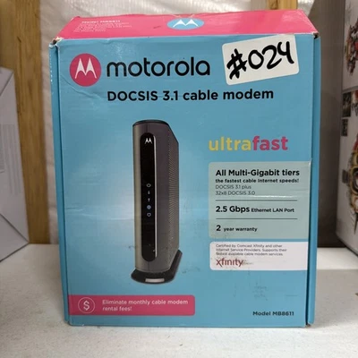 Motorola MB8611 DOCSIS 3.1 Cable Modem – Reliable & Fast - OPENBOX - Image 1 of 4